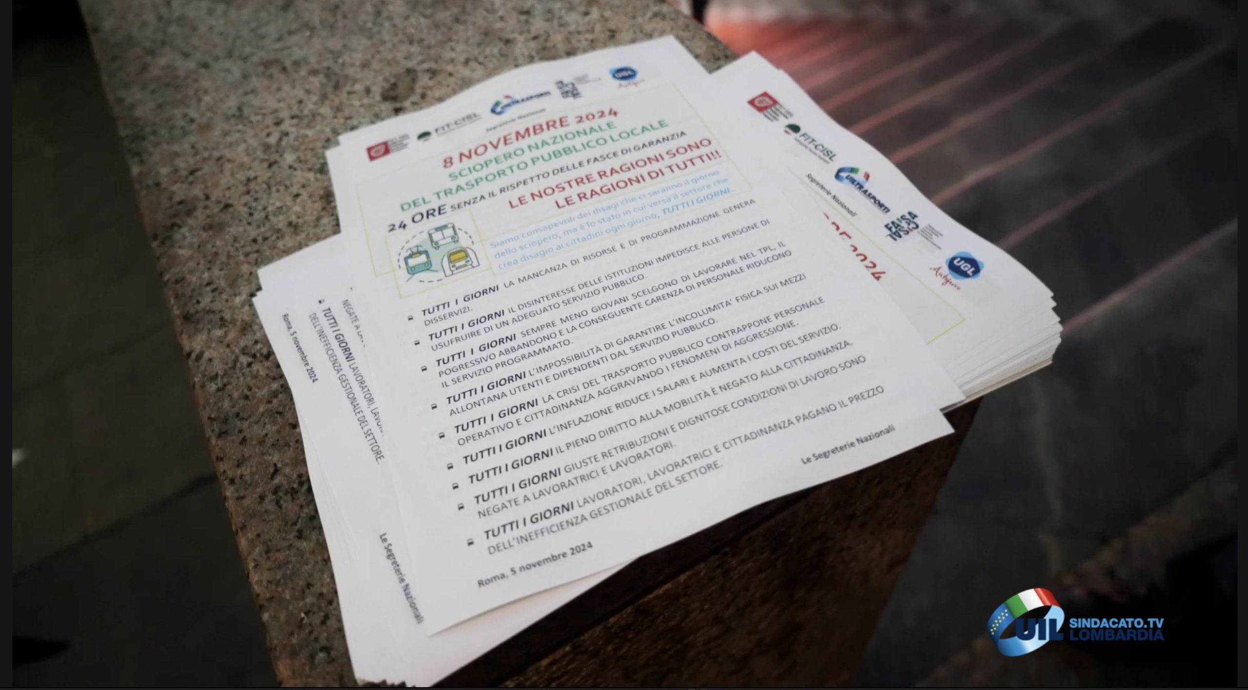 Sciopero Tpl, i lavoratori spiegano le loro ragioni