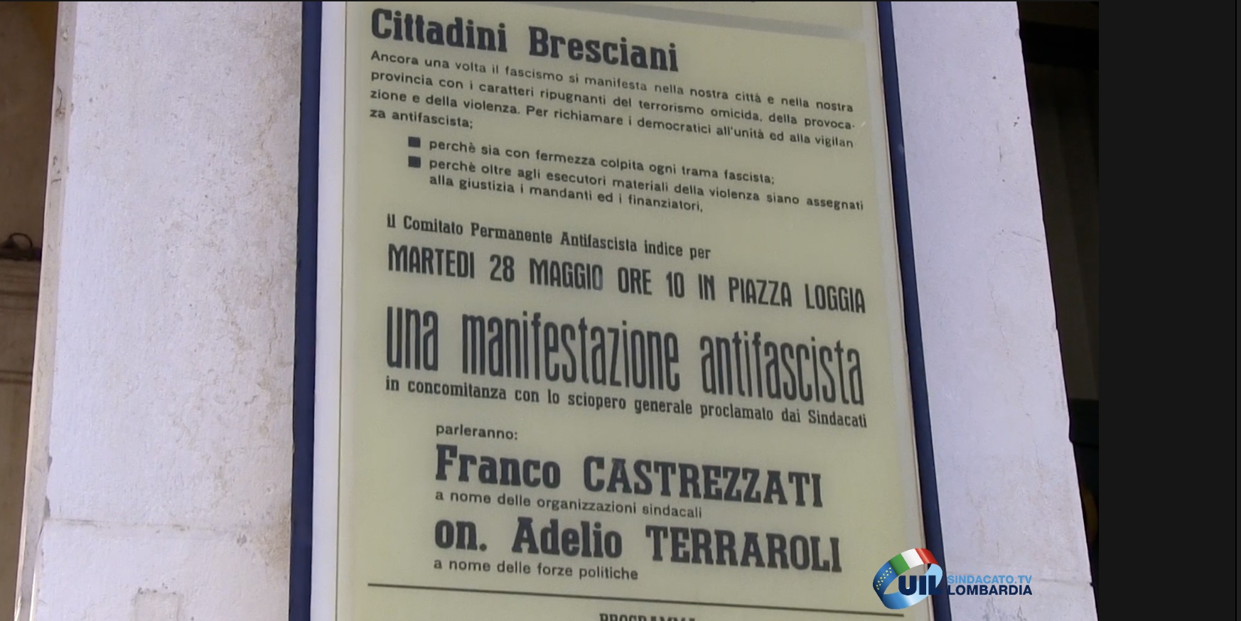 Brescia, la piazza ripete il no al fascismo